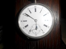 silberne Schlüsseltaschenuhr