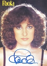 Autogramm Paola Felix Schlager, eh. Frau von Kurt, Karte aus den 70er 24-4 xyz