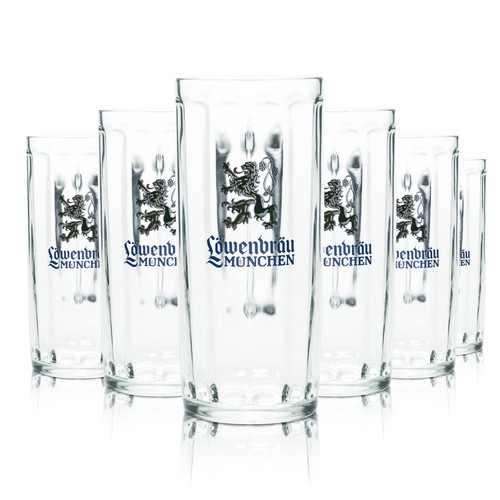 Löwenbräu glas 5l bier - 6x,