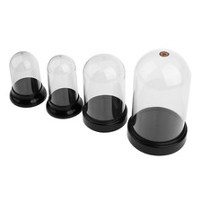 Runde Acrylvitrinen aus