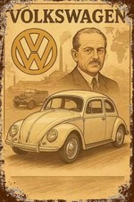 Blechschild VOLKSWAGEN VW KÄFER 30 x 20 cm Metallschild Retro Auto Car (0426501)