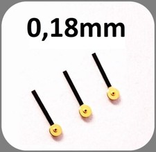 3 kleine Zeiger 0,18 Gold-Schwarz 4mm - ETA Valjoux 7750 Chronograph Subdial  C1