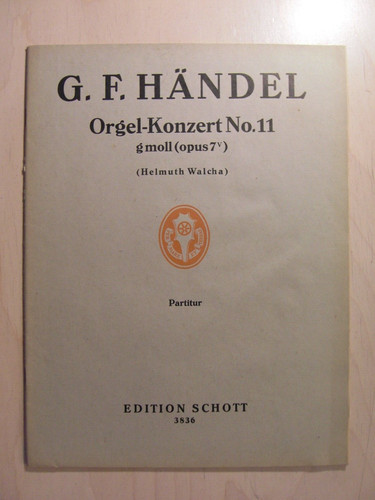Alte notenhefte händel - notenhefte, f.