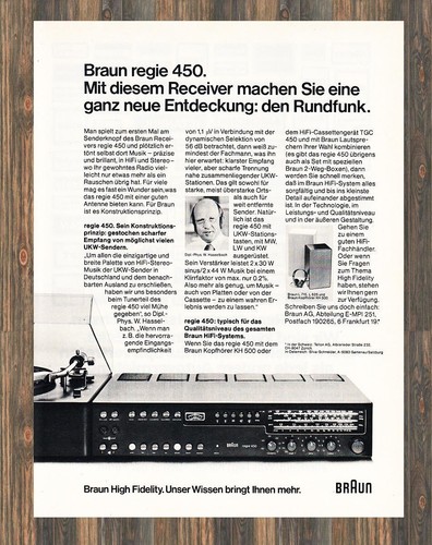 Braun regie 450 reklame - regie,