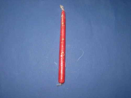Spitzkerze rot mit stern - spitzkerze,