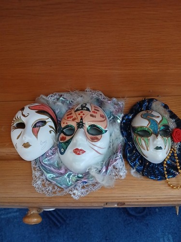 Harlekin masken deko set - deko,