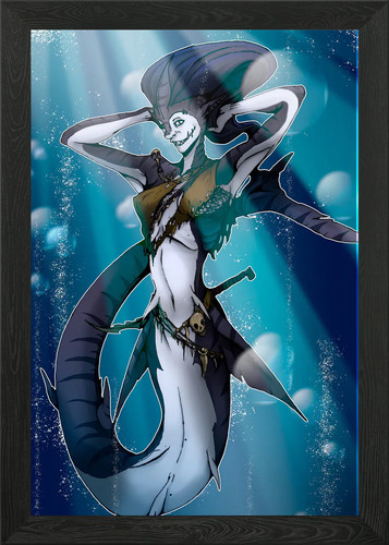 Hai meerjungfrau illustration - hai,
