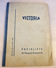 Original Victoria Preisliste für E-Teile Nr.3945 6.58 9 für Mopeds aus 1958