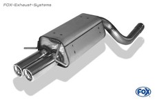  Sportauspuff+Adapter 70mm Mercedes C-Klasse W203 S203 Limo+T-Modell 2x80mm