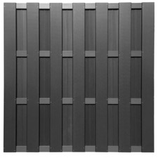 HORI Lamellenzaun WPC Gartenzaun Sichtschutzzaun Windschutz Lärmschutz