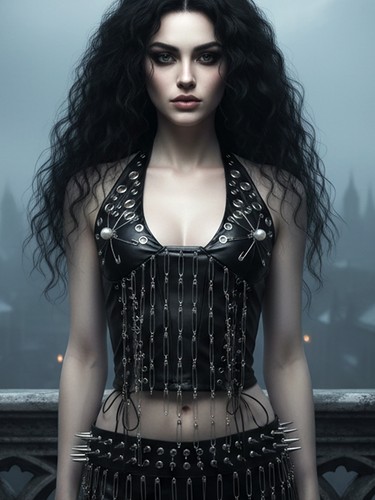 Goth tops punk rock - rock, kleidung