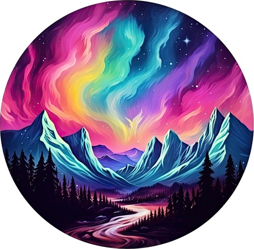 Sticker nordlicht - 3x,