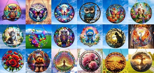 Sonnenfänger buntglas - sonnenfänger,