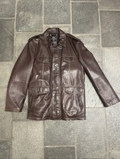 Absoluter Top Zustand s.Oliver Herren Lederjacke, Braun, Größe 58, Also L