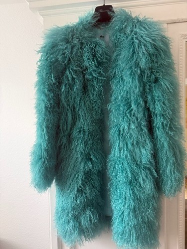 Blumarine echtfell mantel - echtfell, gr