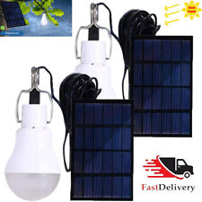 2x LED Solar Lampe Glühbirne Solarleuchte Campinglampe Außen Garten Beleuchtung
