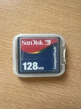 SanDisk Compact Flash CF-Card 128MB SDCFB mit Schutzhülle