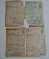 4 Stück - Konvolut Rechnung