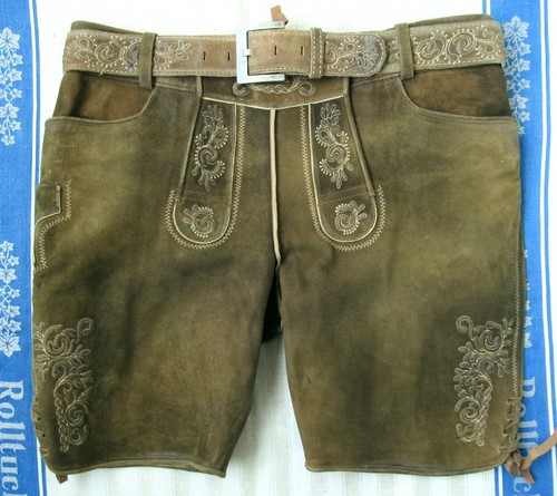 Braungrüne lederhose - lederhose,