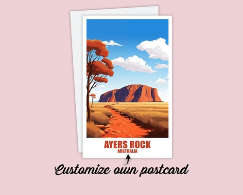 Ayers rock postkarte poster - rock,