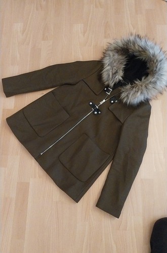 Zara winterjacke khaki - zara,