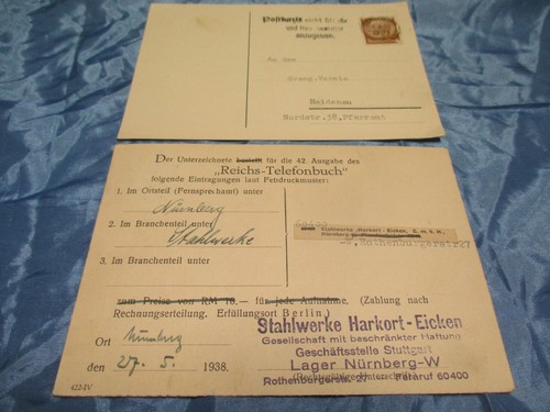 Bestell postkarten 1935 - postkarten,