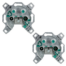 2x 4 Fach Sat Dose Kabel Dose