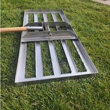 SattesGrün Profi Edelstahl Rasenrakel Lasercut Rake Sanden Abziehen Levelingrake