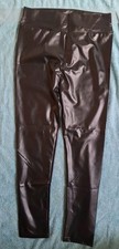 Kunstleder leggins schwarz - kunstleder,