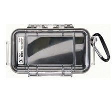 Peli Micro Case 1015 transparent (Clear), schwarzer Einsatz