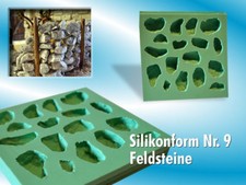 Silikonform Nr. 9, Feldsteine