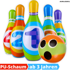 Kegelspiel Bowling Kinder Spielzeug Set Weich Spielzeug Lernspiel Draußen Innen
