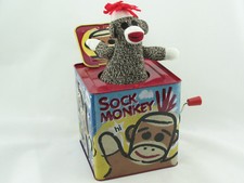 Blechspielzeug - Jack in the Box Socken Affe SMJB   4912317 
