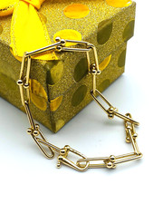 Armband 750 gelbgold - 18,5,