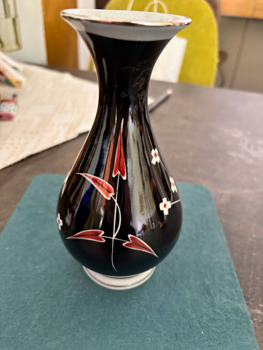 Bavaria porzellanvase schwarz - bavaria,