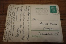 Künstlerkarte Sonnenuntergang, gelaufen 1932 Werbestempel Planetarium Stuttgart