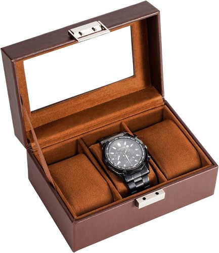 Uhrenbox mit fächern - uhrenbox,