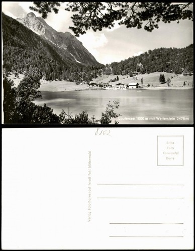 Ansichtskarte mittenwald - ansichtskarte,