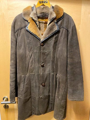 Herren ledermantel braun - herren,