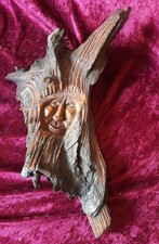 freundlicher Wurzelsepp Handarbeit geschnitzte Wurzel Waldgeist Waldschrat