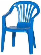 Kinderstuhl Plastik, blau, für Garten geeignet, in gutem Zustand