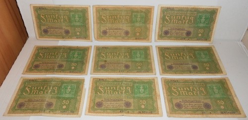 Reichsbanknoten 50 mark - st.,