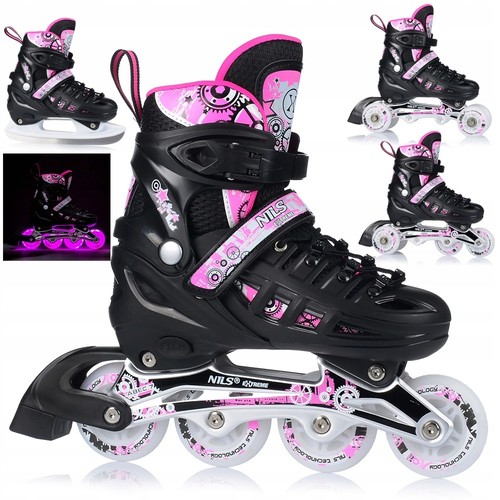 Inlineskates 4in1 led kinder - 4in1,