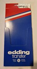 10 Bögen: Edding Transfer Rubbelbuchstaben und Rubbelzahlen