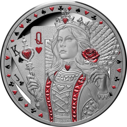 Silber proof herzdame 1 - 1,