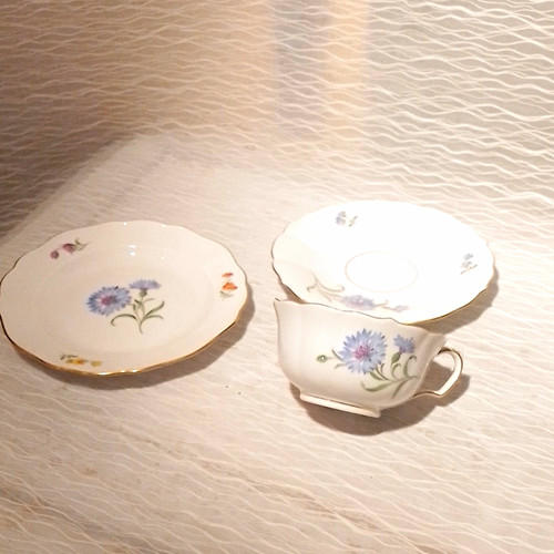 Meissen kaffee gedeck bunte - meissen,
