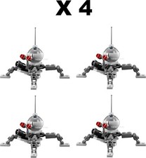 4 X LEGO STAR WARS DWARF SPIDER DROID MIT MINI SHOOTER - 75142 - 2016 - NEU