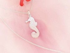 Seepferdchen Anhänger Silber
