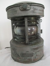 sehr alte Kupfer- Schiffspositionslampe, 2- Farbenlaterne rot/ grün -  WK2 ?