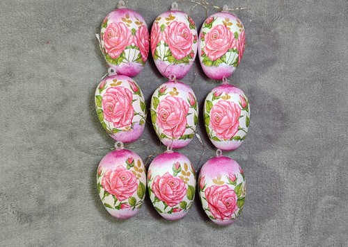 Eier mit rosenmuster - eier,
